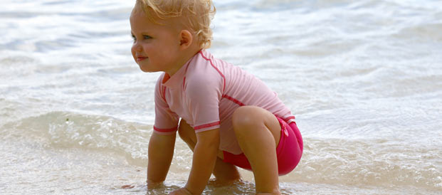 Baby on beach